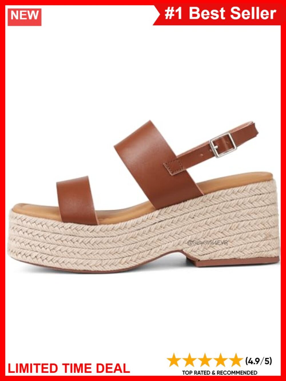 Platform Wedge Sandals Open Toe Ankle Strap Straw Raffia Summer Beach Vacation